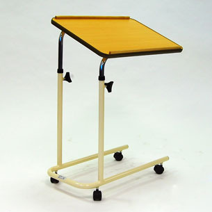   Over Bed & Chair Table with Open Base and Castors