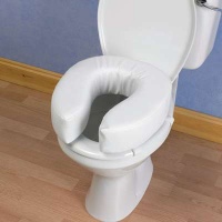 Raised toilet seat homecraft padded 10cm/4